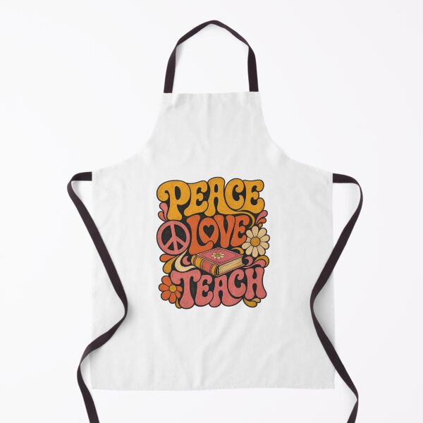 Item preview, Groovy 70s Peace Love Teach Floral designed and sold by Kaikab007.