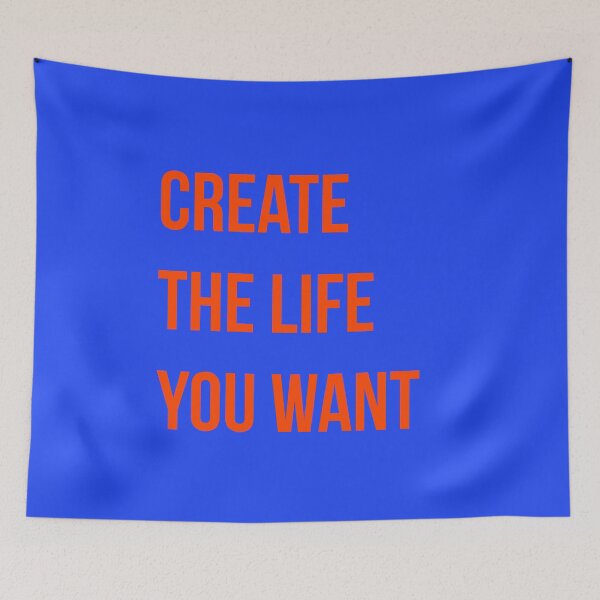 Item preview, Create the Life You Want Manifestation Aesthetic Quote designed and sold by Creations by lyne.