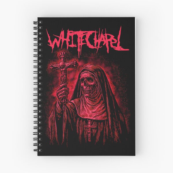 Item preview, Whitechapel Nun Skull Cross Death Metal designed and sold by ShopElysium.