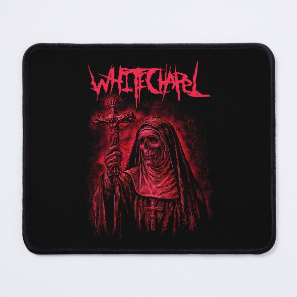 Item preview, Whitechapel Nun Skull Cross Death Metal designed and sold by ShopElysium.