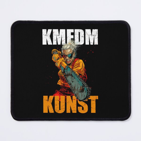 Item preview, KMFDM Kunst Chainsaw Girl Orange designed and sold by ShopElysium.