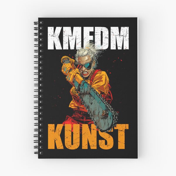 Item preview, KMFDM Kunst Chainsaw Girl Orange designed and sold by ShopElysium.