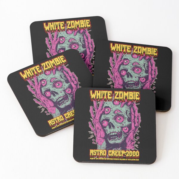 Item preview, White Zombie Astro Creep 2000 Mutant Skull designed and sold by ShopElysium.