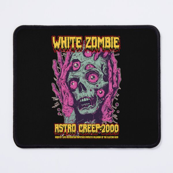Item preview, White Zombie Astro Creep 2000 Mutant Skull designed and sold by ShopElysium.