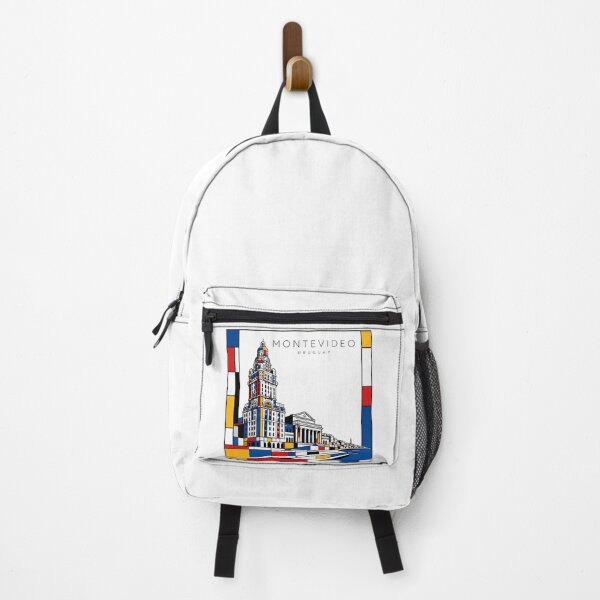 Item preview, Montevideo Mondrian style poster 3D designed and sold by CMYKStudio.