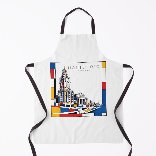 Item preview, Montevideo Mondrian style poster 3D designed and sold by CMYKStudio.