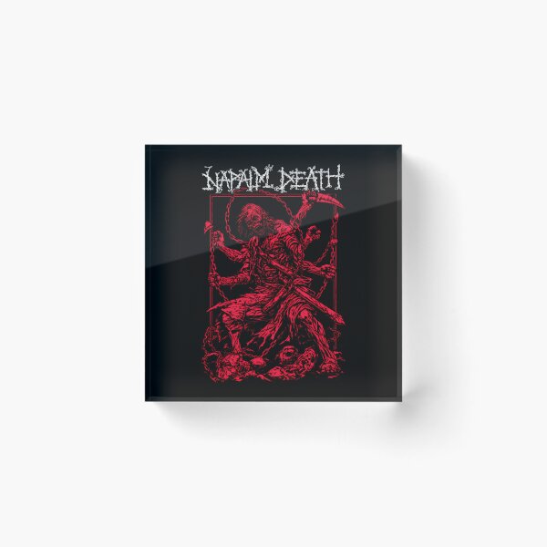 Item preview, Napalm Death Instinct Of Survival Red Zombie designed and sold by ShopElysium.