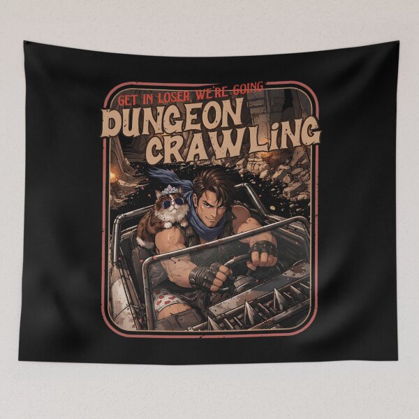 Item preview, Get In Loser We're Going Dungeon Crawling - Dungeon Crawler Carl designed and sold by Prints3000.