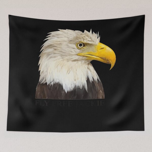Item preview, Fly Free Jackie Forever Our Queen Eagle Wildlife Memorial designed and sold by Amerakstore.