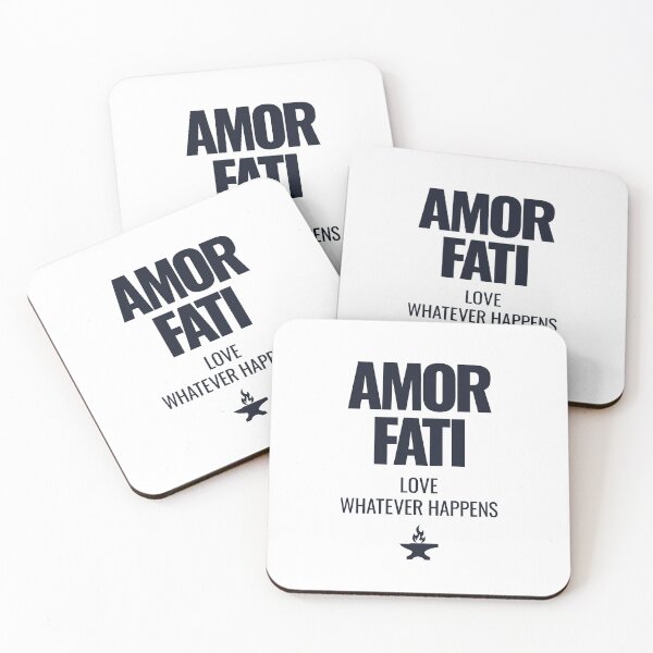 Item preview, Amor Fati - Bold Stoic Quote - Dark Version designed and sold by Stoic Core.