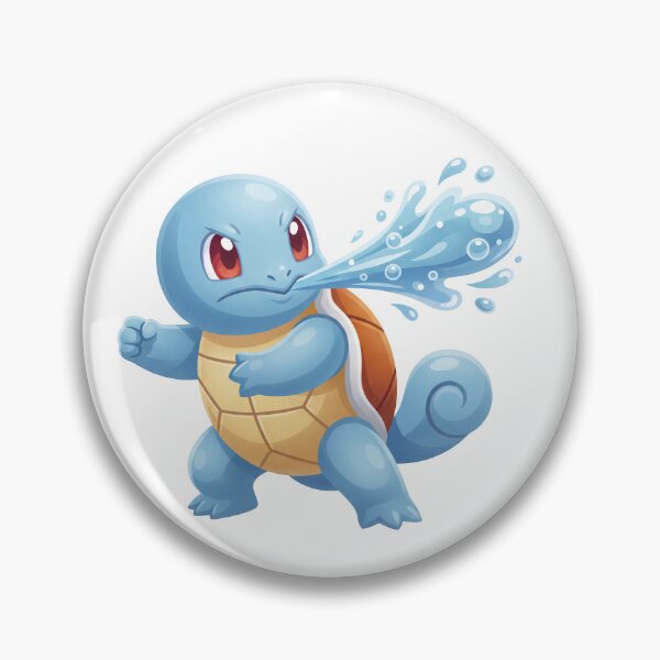 Item preview, Squirtle attack illustration designed and sold by mackartist.