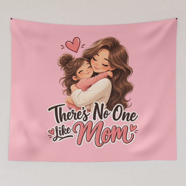 Item preview, There’s No One Like Mom – Cute Mother and Daughter Love Illustration 2 designed and sold by WordPlayStudio.