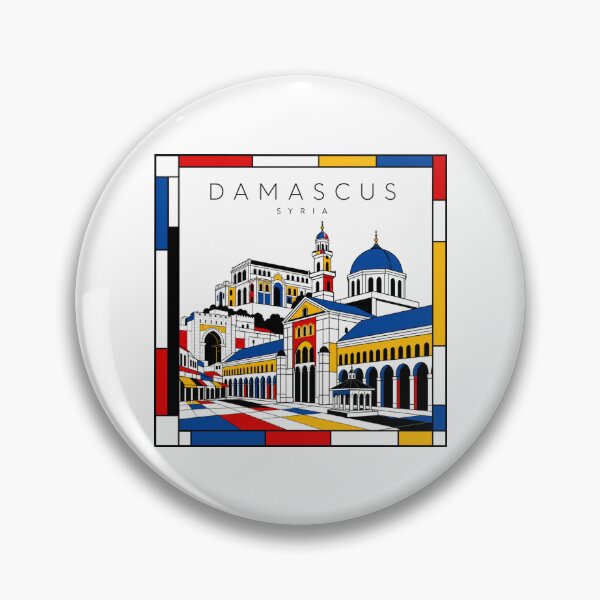 Item preview, Damascus Mondrian style poster 3D designed and sold by CMYKStudio.