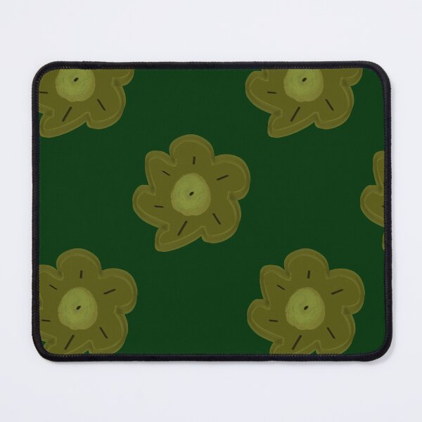 Item preview, Retro Olive Green Daisy Pattern | Vintage Botanical Floral Pattern designed and sold by CaramelCo.