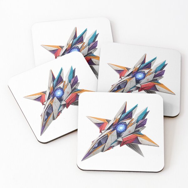 Item preview, Modern origami sci-fi spacecraft with sharp geometric wings designed and sold by Marcu Ioachim.