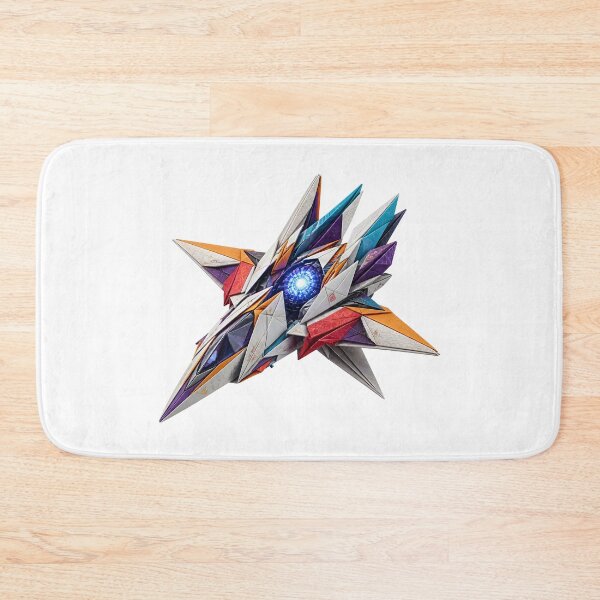 Item preview, Modern origami sci-fi spacecraft with sharp geometric wings designed and sold by Marcu Ioachim.