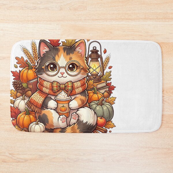 Item preview, Cute Fall Cat Pumpkin Autumn Harvest Cozy Season Kitten designed and sold by BelindaPen.