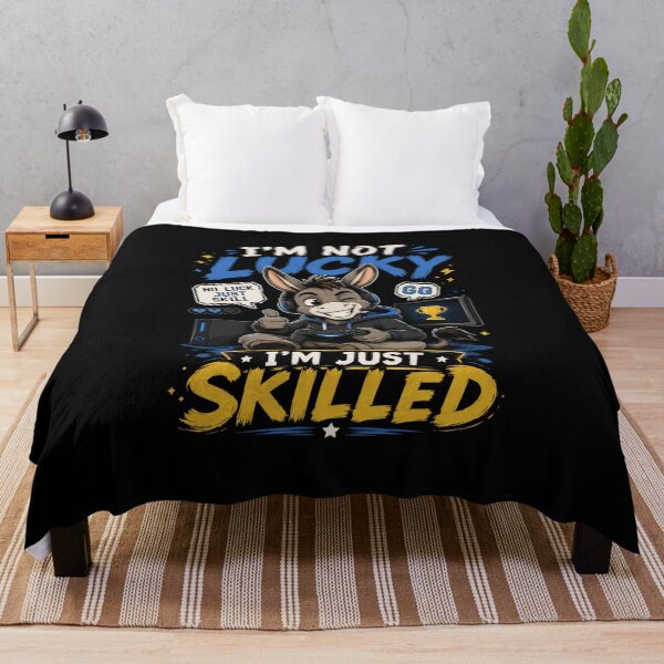 Item preview, I’m Not Lucky I’m Just Skilled Gamer T-Shirt – Funny Gaming Graphic Tee.png designed and sold by Artimax-Studio.