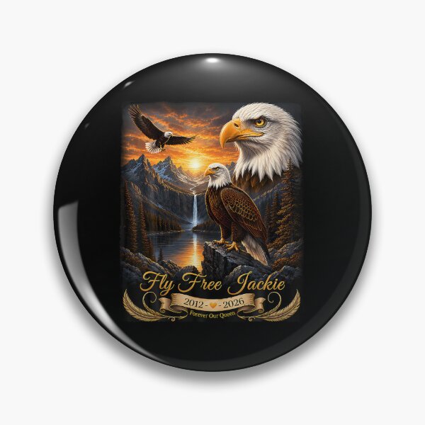 Item preview, Fly Free Jackie Big Bear Bald Eagle Memorial designed and sold by Amerakstore.