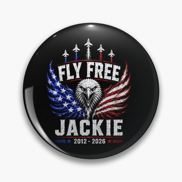 Item preview, Fly Free Jackie Bald Eagle America Flag Memorial designed and sold by DavidThe1.