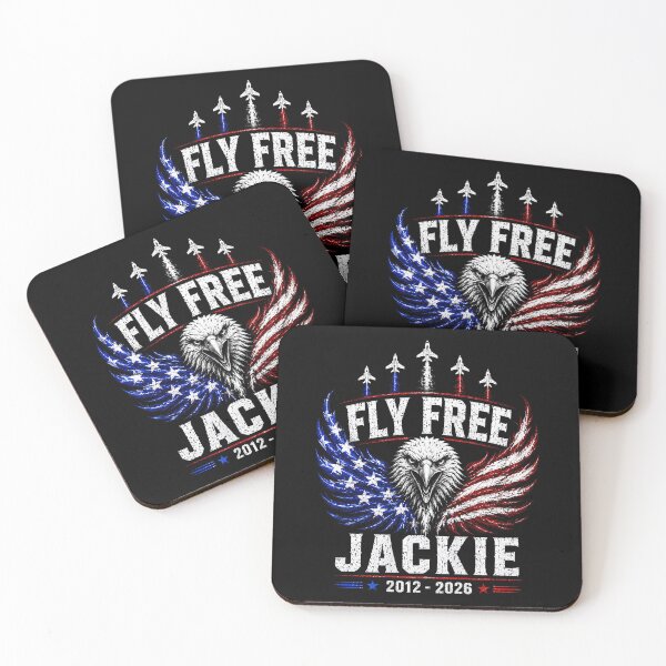 Item preview, Fly Free Jackie Bald Eagle America Flag Memorial designed and sold by DavidThe1.