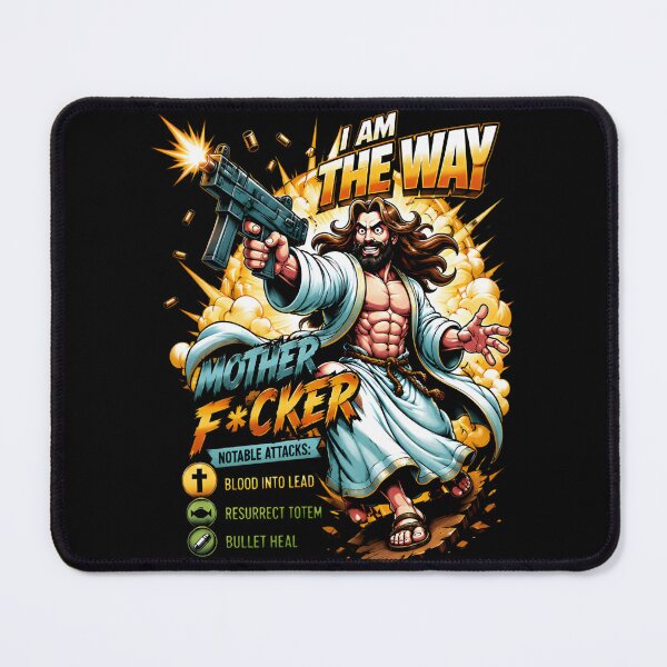 Item preview, Dungeon Crawler Carl - Uzi Jesus I am The Way Funny designed and sold by Prints3000.