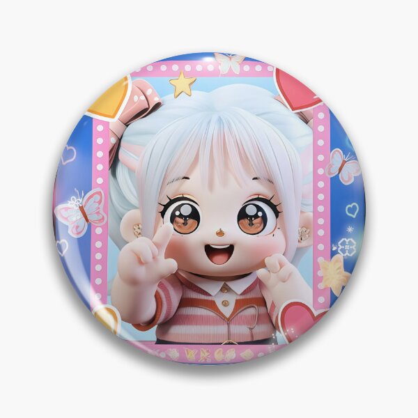 Item preview, Kawaii Y2K Photobooth Cute Doll Close-Up – Pastel Anime Sticker Aesthetic designed and sold by Nicole_83.