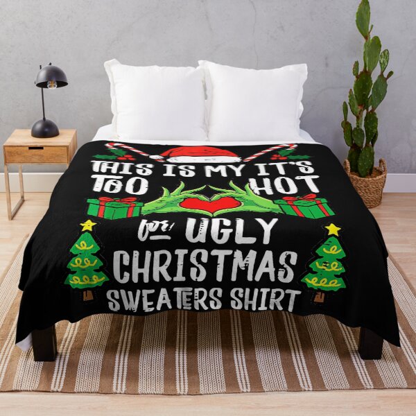 Item preview, This Is My It's Too Hot For Ugly Christmas Sweaters Warm Weather Grinch Christmas Humor Holiday designed and sold by CharlieConon.