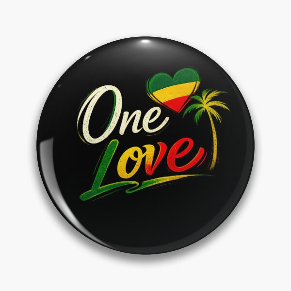 Item preview, One Love – Rasta Heart & Tropical Palm Tree designed and sold by LVSMe.