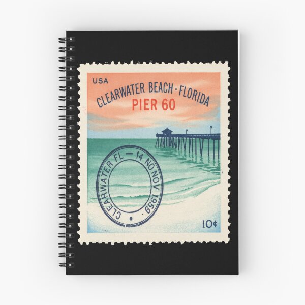 Item preview, Clearwater Beach Florida Pier 60 Gulf Stamp Sticker designed and sold by stickercuffs.
