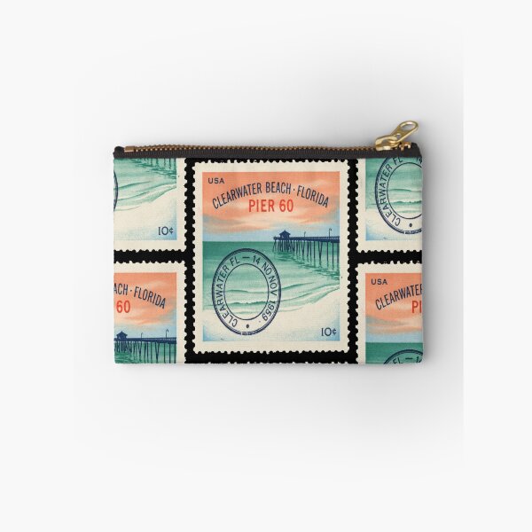 Item preview, Clearwater Beach Florida Pier 60 Gulf Stamp Sticker designed and sold by stickercuffs.