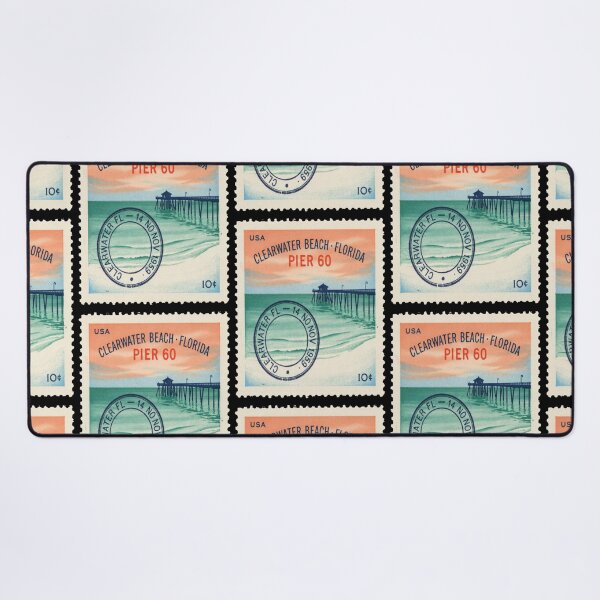 Item preview, Clearwater Beach Florida Pier 60 Gulf Stamp Sticker designed and sold by stickercuffs.
