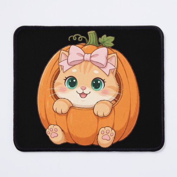 Item preview, Cute Pumpkin Cat Peekaboo Halloween Orange designed and sold by Moody Vibes Studio.