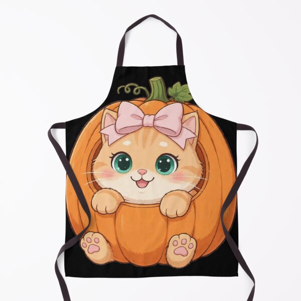 Item preview, Cute Pumpkin Cat Peekaboo Halloween Orange designed and sold by Moody Vibes Studio.