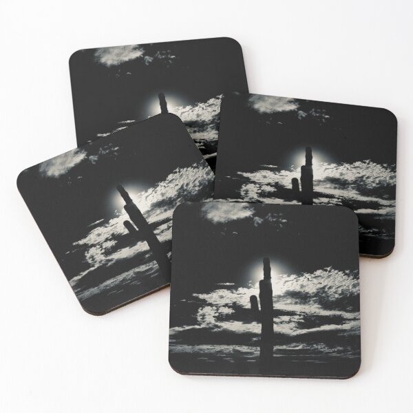 Item preview, Midnight Cactus in Monochrome designed and sold by meganlaub1.