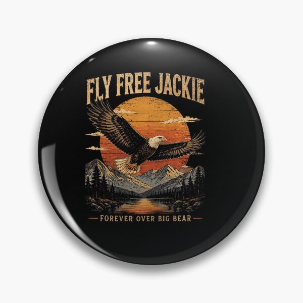 Item preview, Fly Free Jackie Eagle Memorial Tribute For Men Women designed and sold by Amerakstore.