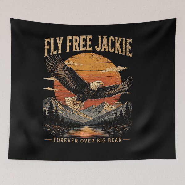Item preview, Fly Free Jackie Eagle Memorial Tribute For Men Women designed and sold by Amerakstore.