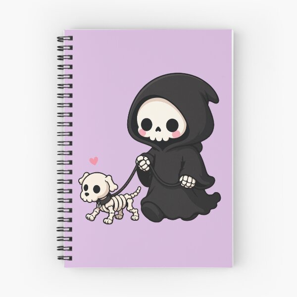 Item preview, Cute Grim Reaper Walking Skeleton Dog  designed and sold by BrownHorse90s.