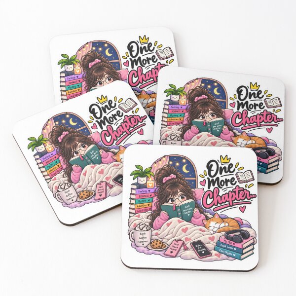 Item preview, One More Chapter Book Lover Sticker | Cute Reading & Cozy Bookworm designed and sold by Genzfirevibes.
