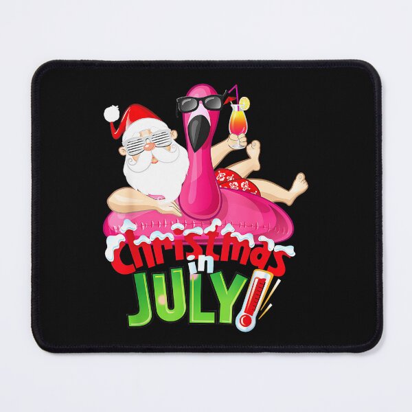 Item preview, Christmas In July Summer Holiday Flamingo Santa Vacation designed and sold by CharlieConon.