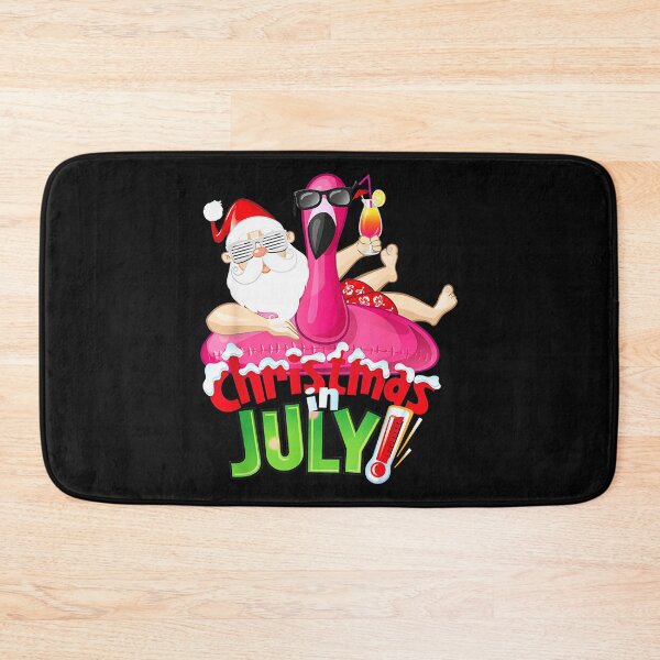 Item preview, Christmas In July Summer Holiday Flamingo Santa Vacation designed and sold by CharlieConon.