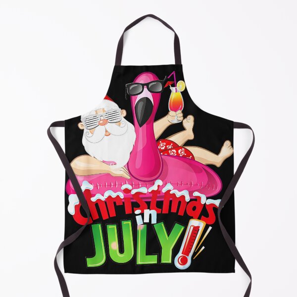 Item preview, Christmas In July Summer Holiday Flamingo Santa Vacation designed and sold by CharlieConon.