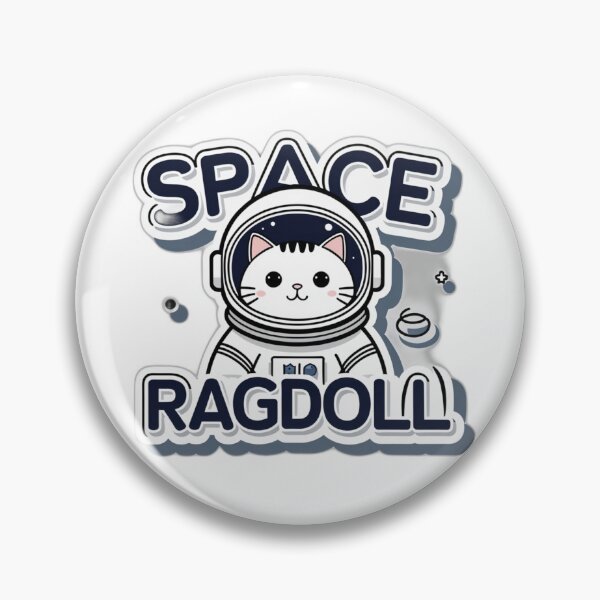 Item preview, Cute Astronaut Ragdoll Space Cat designed and sold by ThreadSignalHQ.