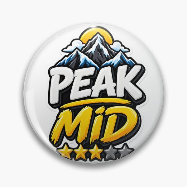 Item preview, Peak Mid Funny Sarcastic Mountain Typography Design designed and sold by Promoffy.