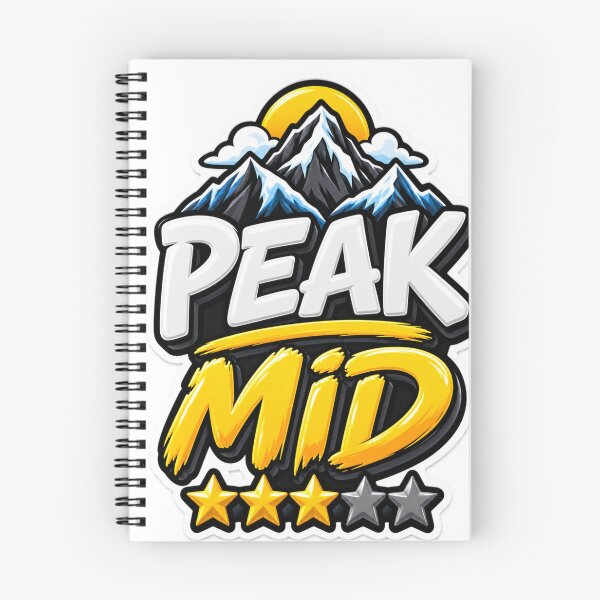 Item preview, Peak Mid Funny Sarcastic Mountain Typography Design designed and sold by Promoffy.