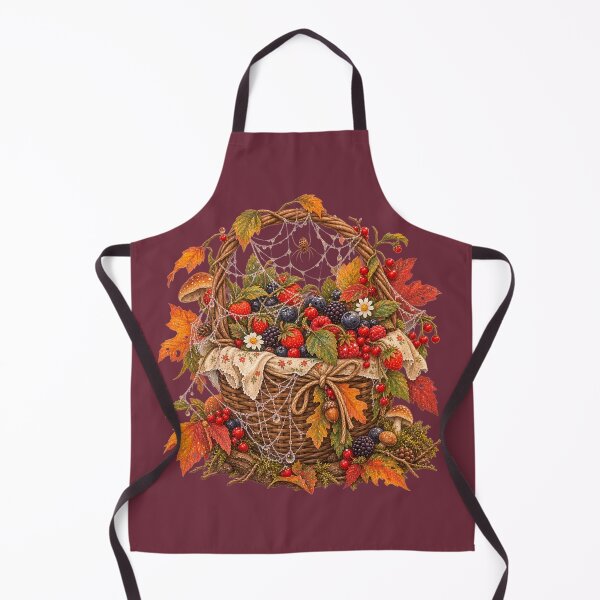 Item preview, Cottagecore Cobweb Berries Watercolor Art – Whimsical Halloween Botanical Print designed and sold by MagicMakerPh.
