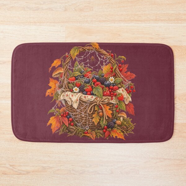 Item preview, Cottagecore Cobweb Berries Watercolor Art – Whimsical Halloween Botanical Print designed and sold by MagicMakerPh.