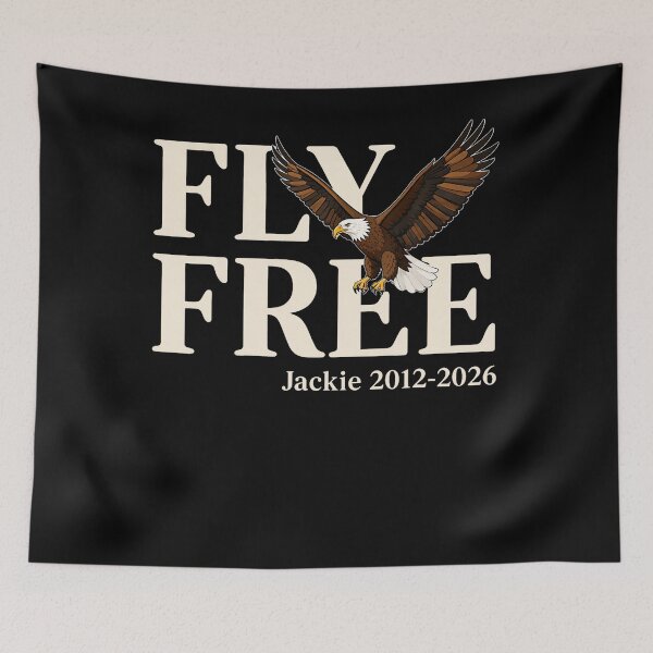 Item preview, Fly Free Jackie Bald Eagle Memorial 2012 2026 designed and sold by DavidThe1.