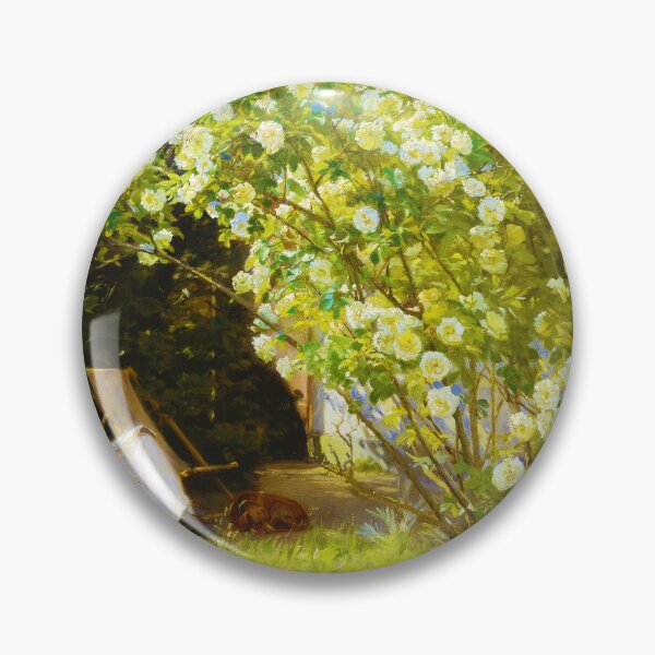 Item preview, P.S. Krøyer – Roses: Marie Krøyer Seated in the Deckchair in the Garden  designed and sold by VenusArt7.