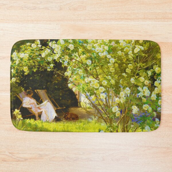 Item preview, P.S. Krøyer – Roses: Marie Krøyer Seated in the Deckchair in the Garden designed and sold by VenusArt7.